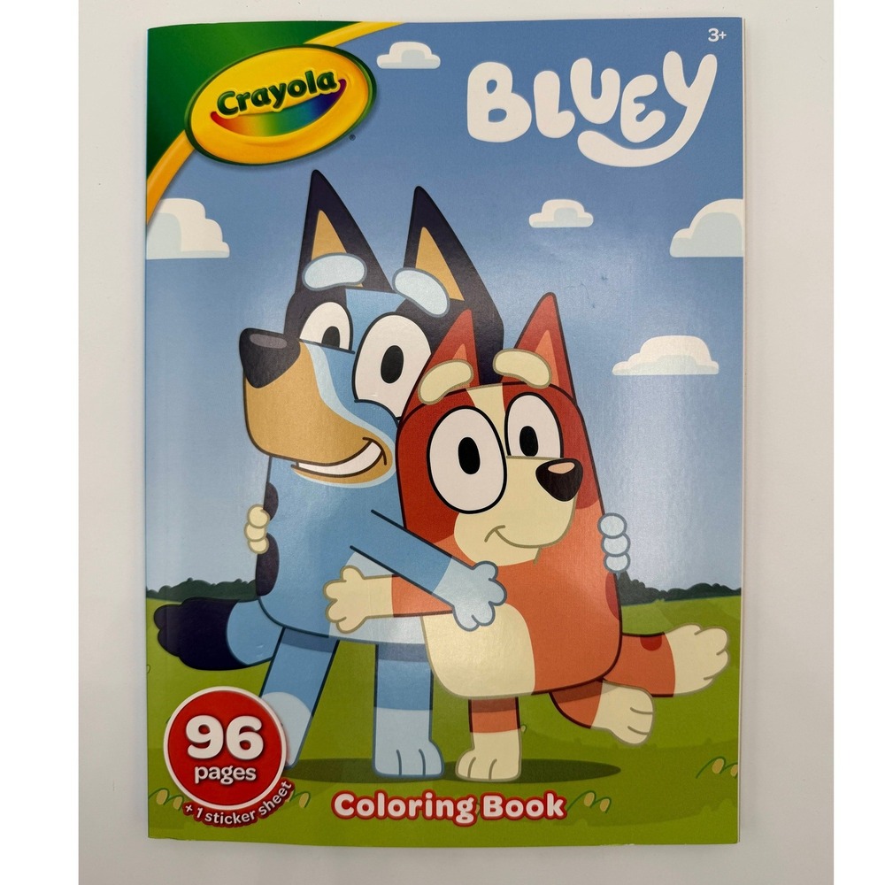 Bluey Crayola Coloring Book 18 Pages | Bluey Bingo Ludo Studio